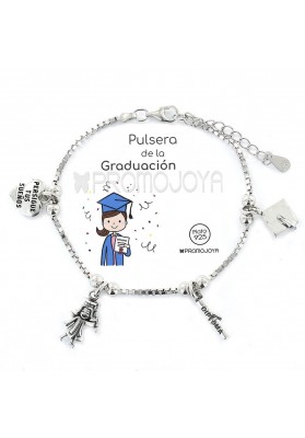 PULSERA DE LA GRADUACIÓN "ERES LO MÁS" PLATA DE LEY