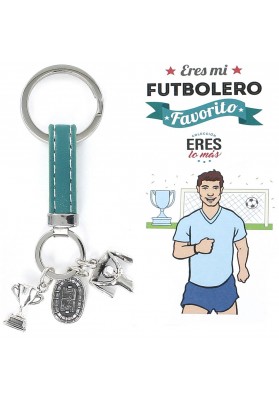 STERLING SILVER "YOU ARE MY FAVOURITE FOOTBALL FAN" KEYCHAIN