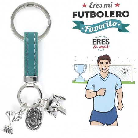 STERLING SILVER "YOU ARE MY FAVOURITE FOOTBALL FAN" KEYCHAIN