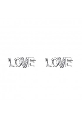 STERLING SILVER LOVE EARRINGS