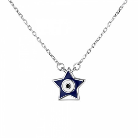 STERLING SILVER TURKISH EVIL EYE NECKLACE