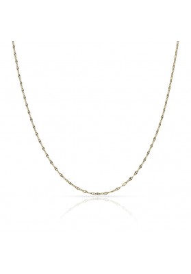 HOLLOW 18K GOLD CHAIN-1MM