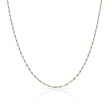 HOLLOW 18K GOLD CHAIN-1MM