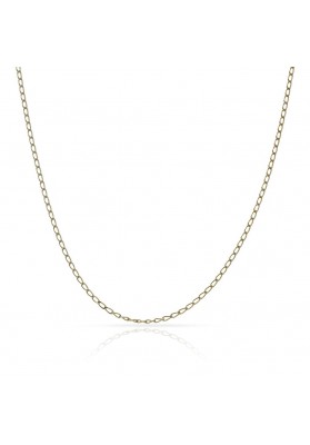 HOLLOW 18K GOLD CABLE CHAIN