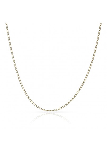 HOLLOW 18K GOLD CABLE CHAIN