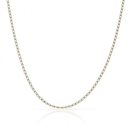 HOLLOW 18K GOLD CABLE CHAIN