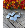 Pendientes de plata de ley con diseño circular - Joyas AG23