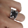 ANILLO EN FORMA DE FLOR PLATA DE LEY