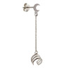 PENDIENTE EAR CUFF LUNA CON CADENA PLATA DE LEY