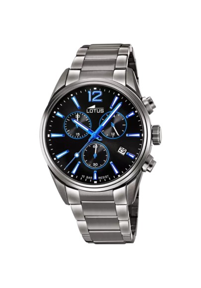 RELOJ HOMBRE LOTUS CHRONO CON ESFERA AZUL 18682/6