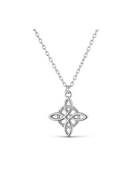 STERLING SILVER NECKLACE WITH A WITCH´S KNOT