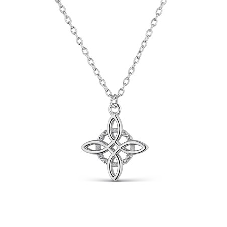 STERLING SILVER NECKLACE WITH A WITCH´S KNOT