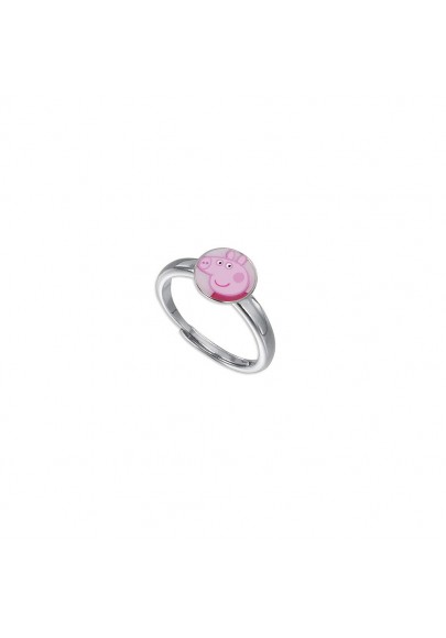 ANILLO DISEÑO PEPPA PIG® BLANCO EN PLATA DE LEY