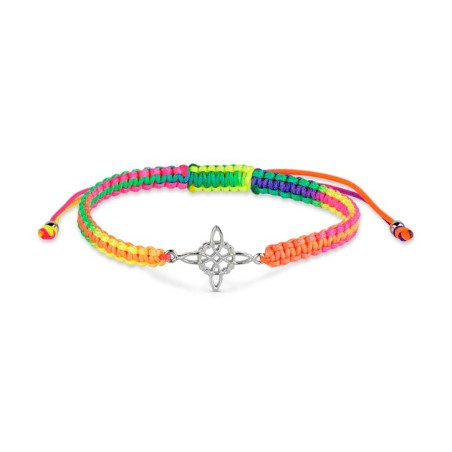 PULSERA DE HILO MULTICOLOR NUDO DE BRUJA