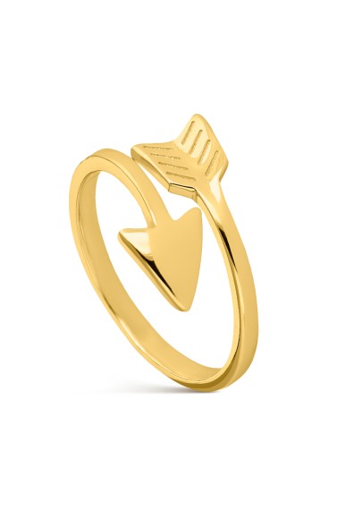 18K GOLD PLATED STERLING SILVER ARROW RING