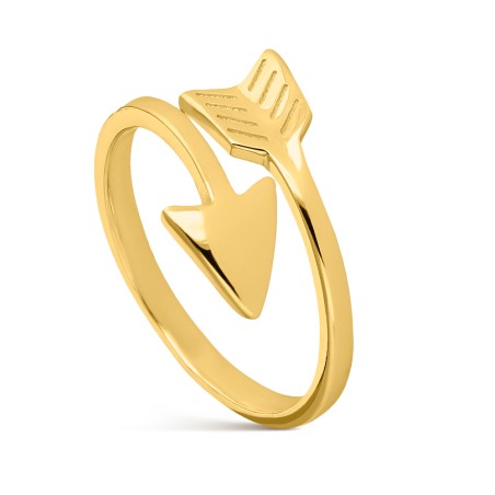 18K GOLD PLATED STERLING SILVER ARROW RING