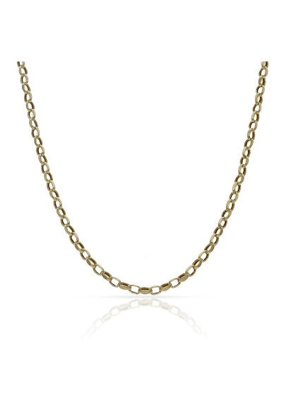 HOLLOW 18K GOLD BELCHER CHAIN-2 MM