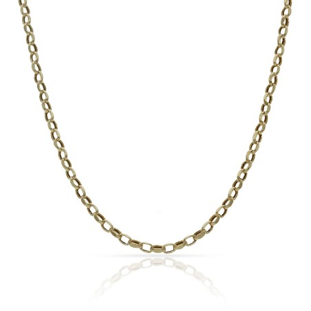 HOLLOW 18K GOLD BELCHER CHAIN-2 MM