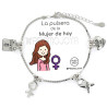 PULSERA DE LA MUJER DE HOY "ERES LO MÁS" PLATA DE LEY