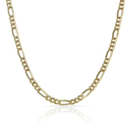 HOLLOW 18K GOLD 3+1 FIGARO CHAIN - 3 MM