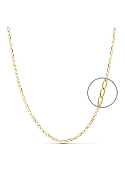 HOLLOW 9K GOLD CHAIN-2MM  45 CM