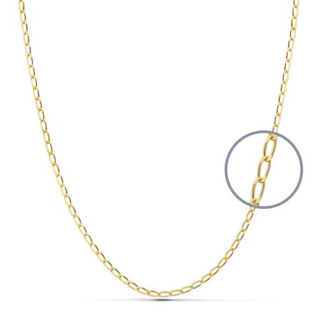 HOLLOW 9K GOLD CHAIN-2MM  45 CM