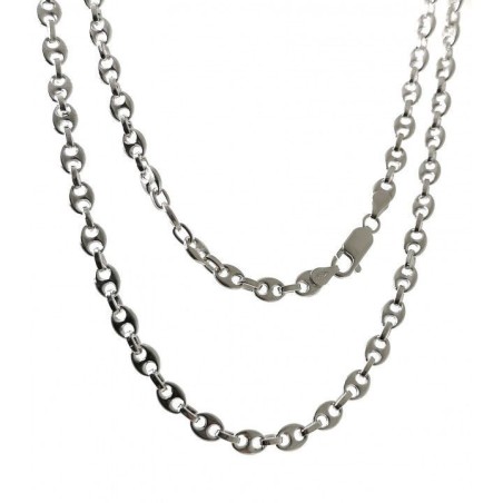 STERLING SILVER GUCCI CHAIN-5 MM. 60 CM