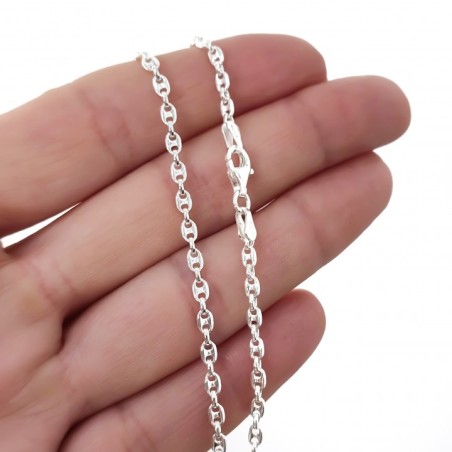 STERLING SILVER GUCCI CHAIN-2 MM. 60 CM