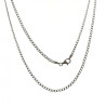 CADENA BARBADA PLATA DE LEY 60 CM