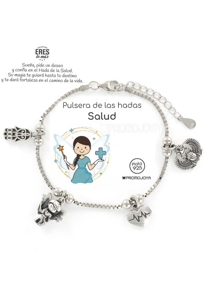 PULSERA DE LA SALUD "ERES LO MÁS" PLATA DE LEY