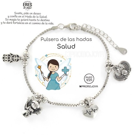 PULSERA DE LA SALUD "ERES LO MÁS" PLATA DE LEY