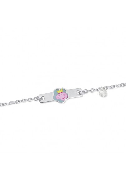 PULSERA PEPPA PIG® PLATA DE LEY