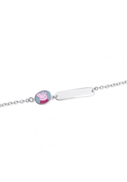 PULSERA PEPPA PIG® PLATA DE LEY