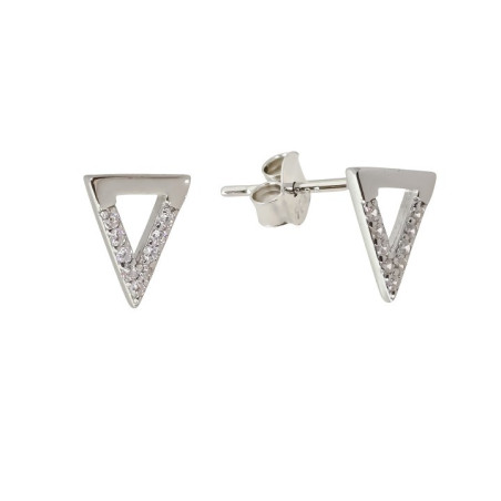PENDIENTES TRIÁNGULO PLATA DE LEY