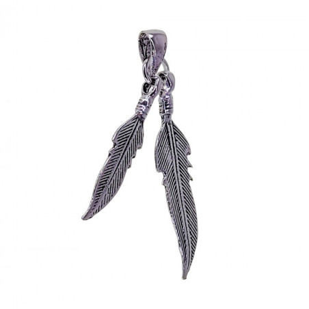 COLGANTE PLUMAS PLATA DE LEY
