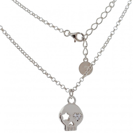 COLLAR CALAVERA PLATA DE LEY