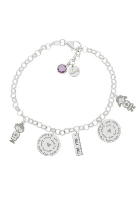 PULSERA PLATA DE LEY PERSONALIZADA CURSO ESCOLAR