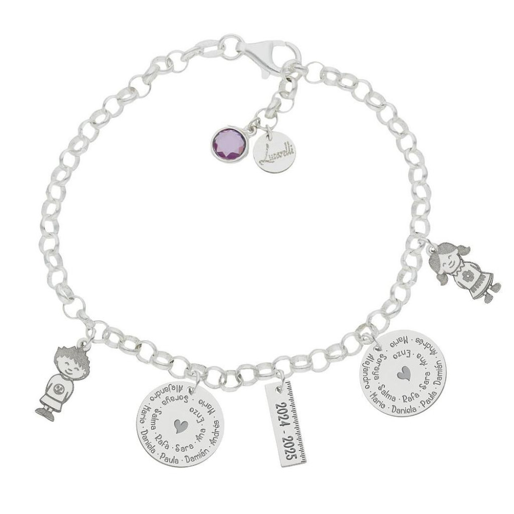 PULSERA PLATA DE LEY PERSONALIZADA CURSO ESCOLAR