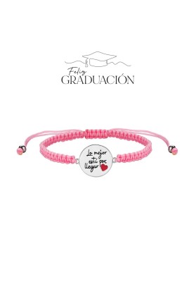 PULSERA GRADUACIÓN PLATA DE LEY LO MEJOR ESTÁ POR LLEGAR