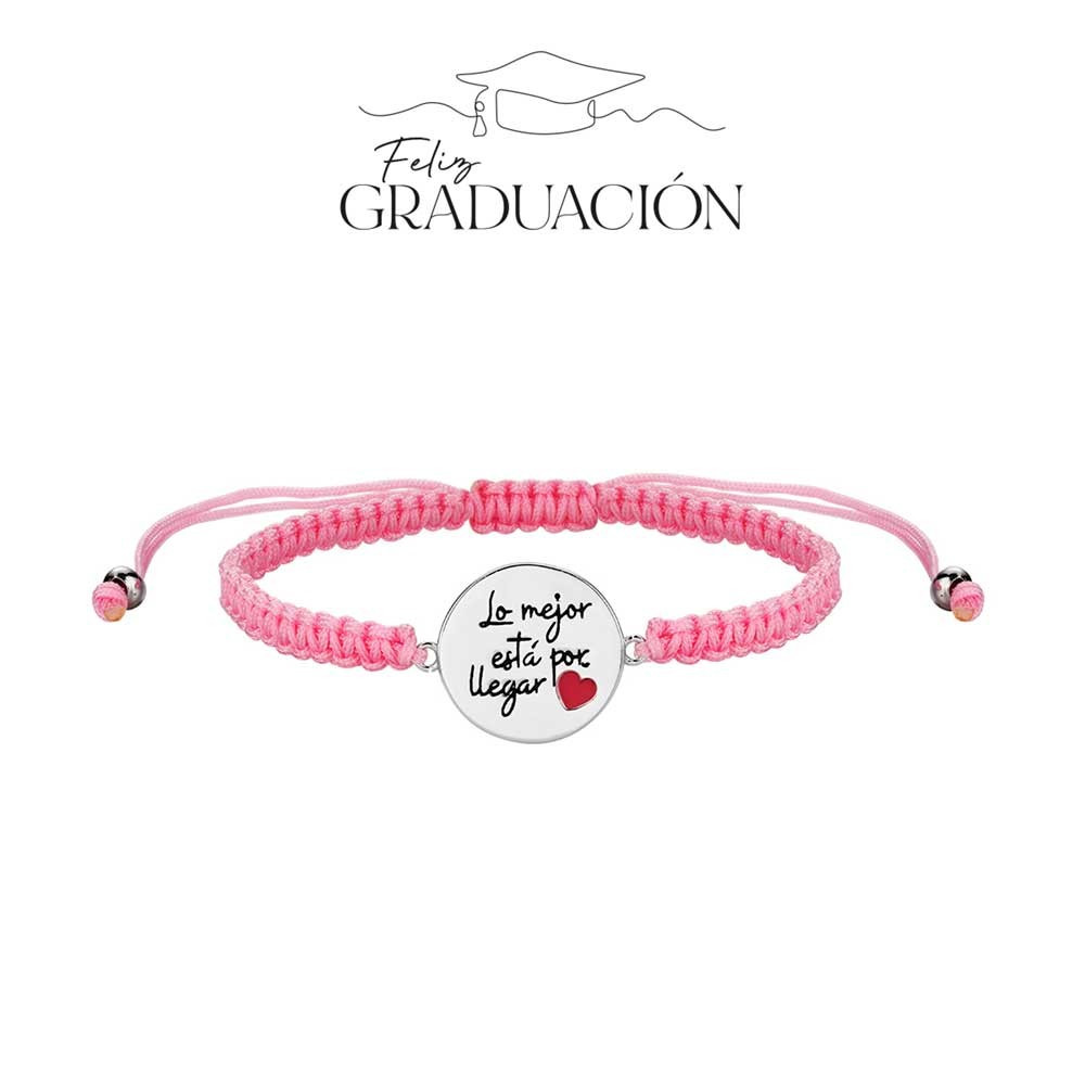 PULSERA GRADUACIÓN PLATA DE LEY LO MEJOR ESTÁ POR LLEGAR