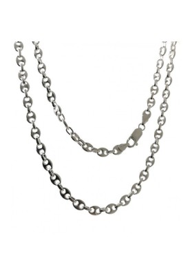 CADENA CALABROTE PLATA DE LEY 60 CM Y 5 MM ANCHO
