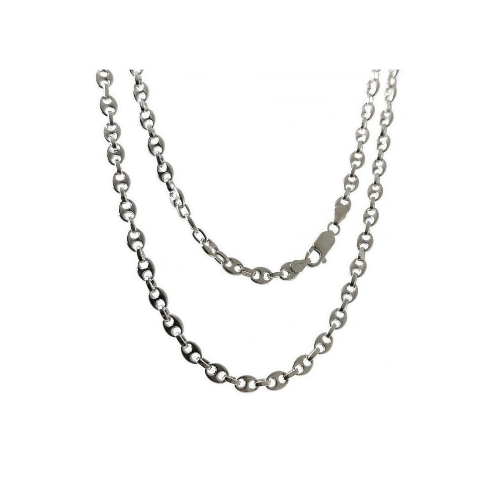 CADENA CALABROTE PLATA DE LEY 60 CM Y 5 MM ANCHO