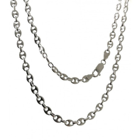 CADENA CALABROTE PLATA DE LEY 60 CM Y 5 MM ANCHO