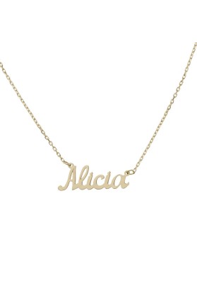 GARGANTILLA ORO 18 KL NOMBRE PEQUEÑO PERSONALIZABLE 6 LETRAS