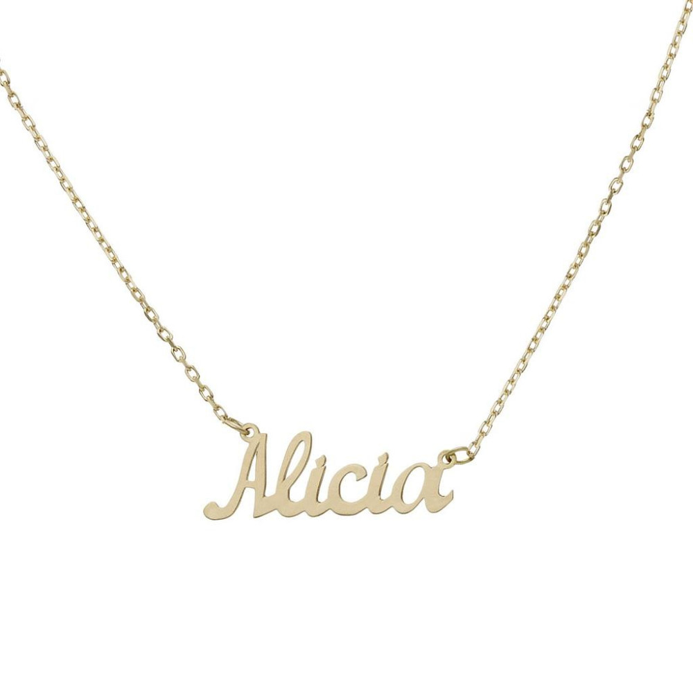 GARGANTILLA ORO 18 KL NOMBRE PEQUEÑO PERSONALIZABLE 6 LETRAS
