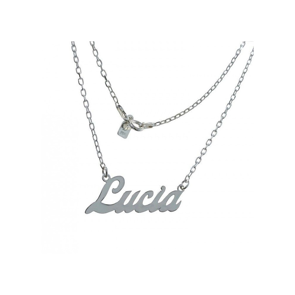 GARGANTILLA PLATA NOMBRE PERSONALIZADO