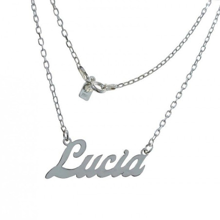 GARGANTILLA PLATA NOMBRE PERSONALIZADO
