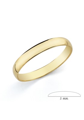 ALIANZA 9K ORO AMARILLO LISA 3 MM