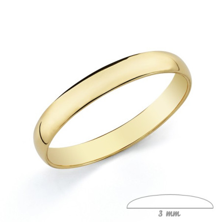 ALIANZA 9K ORO AMARILLO LISA 3 MM