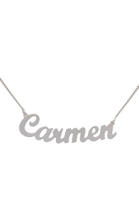 GARGANTILLA PLATA NOMBRE PERSONALIZADO